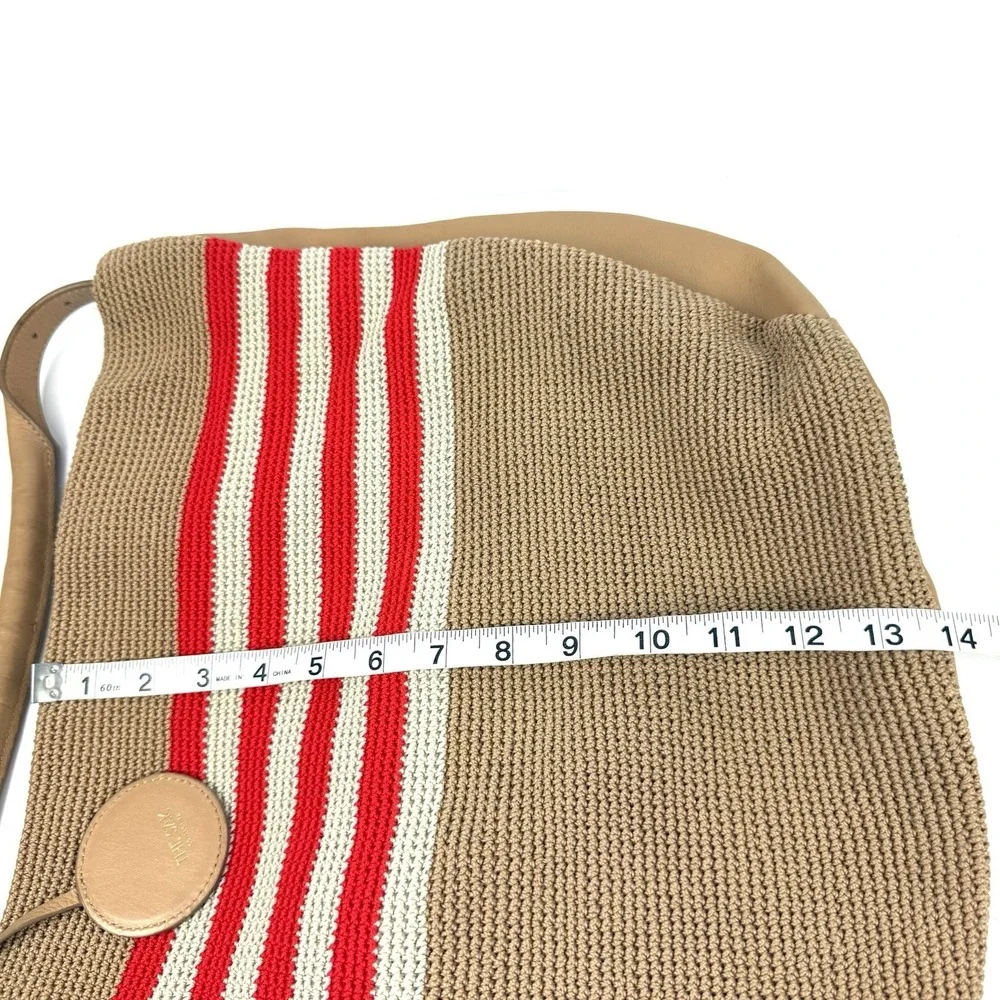 The Sak 120 Crochet Large Hobo Handbag Cabana Stripe Shoulder Bag Beachcore